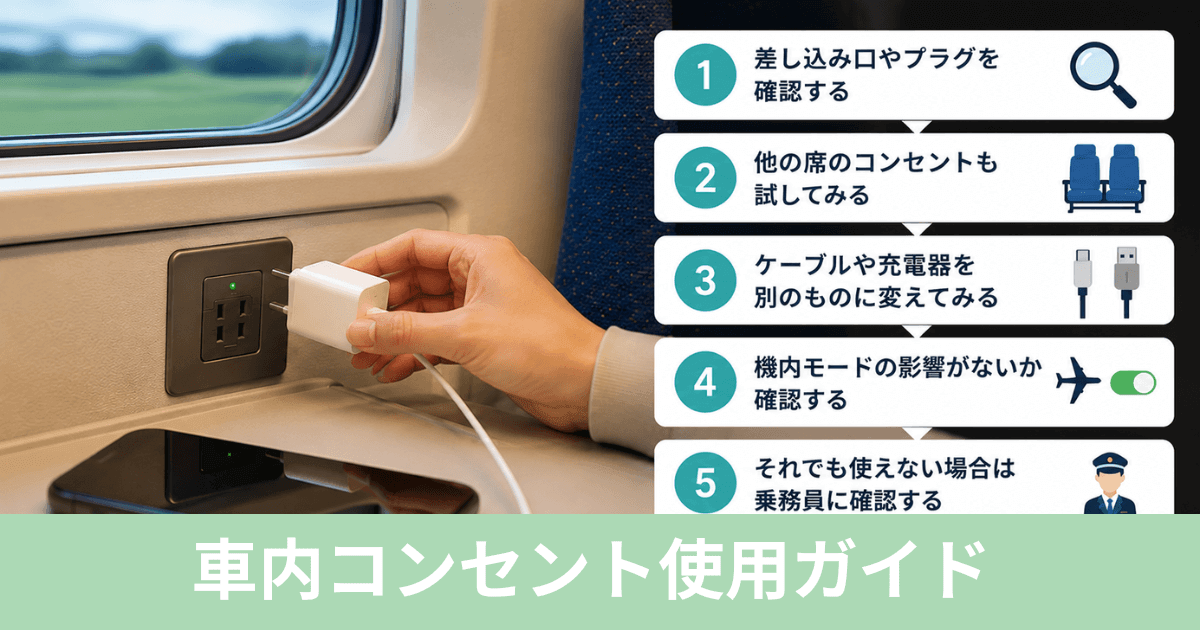 車内コンセント確認ガイド