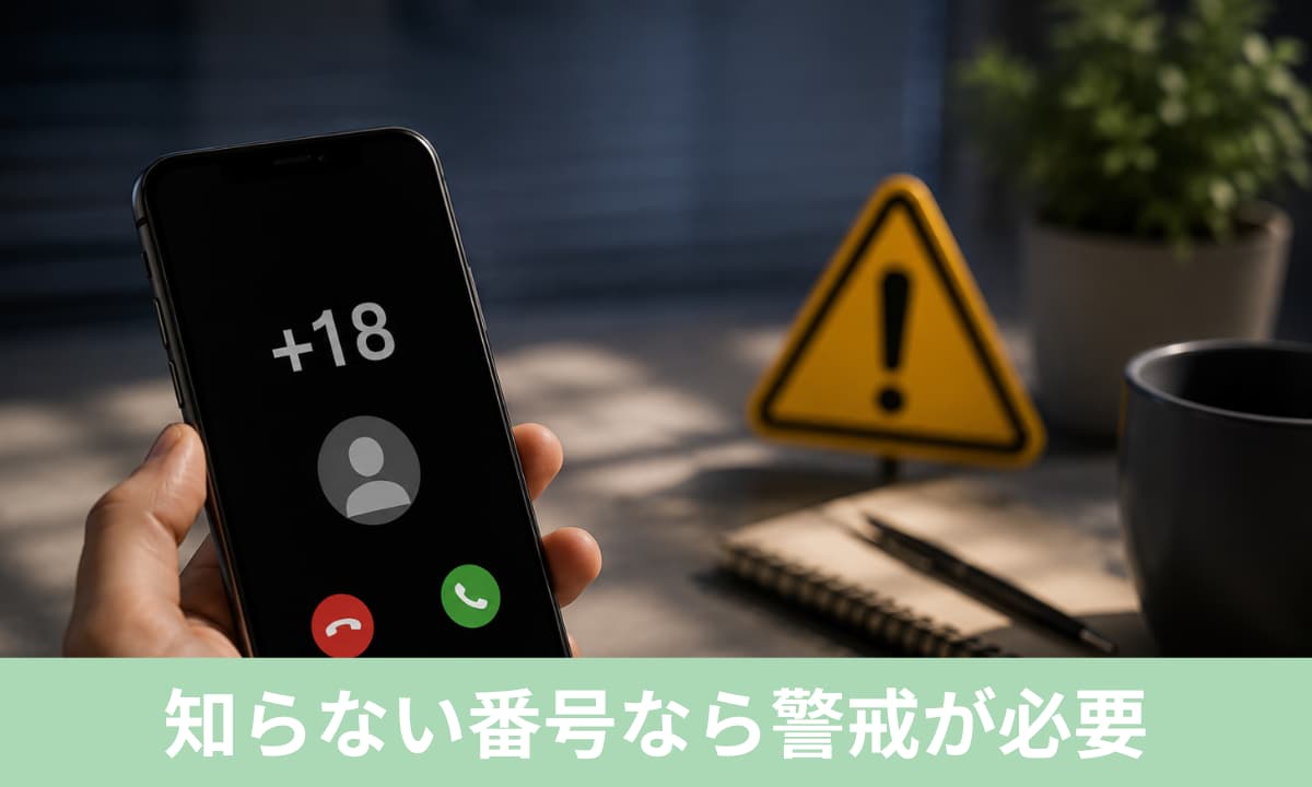 知らない電話番号は警戒が必要