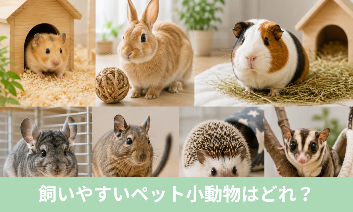 飼いやすいペット小動物