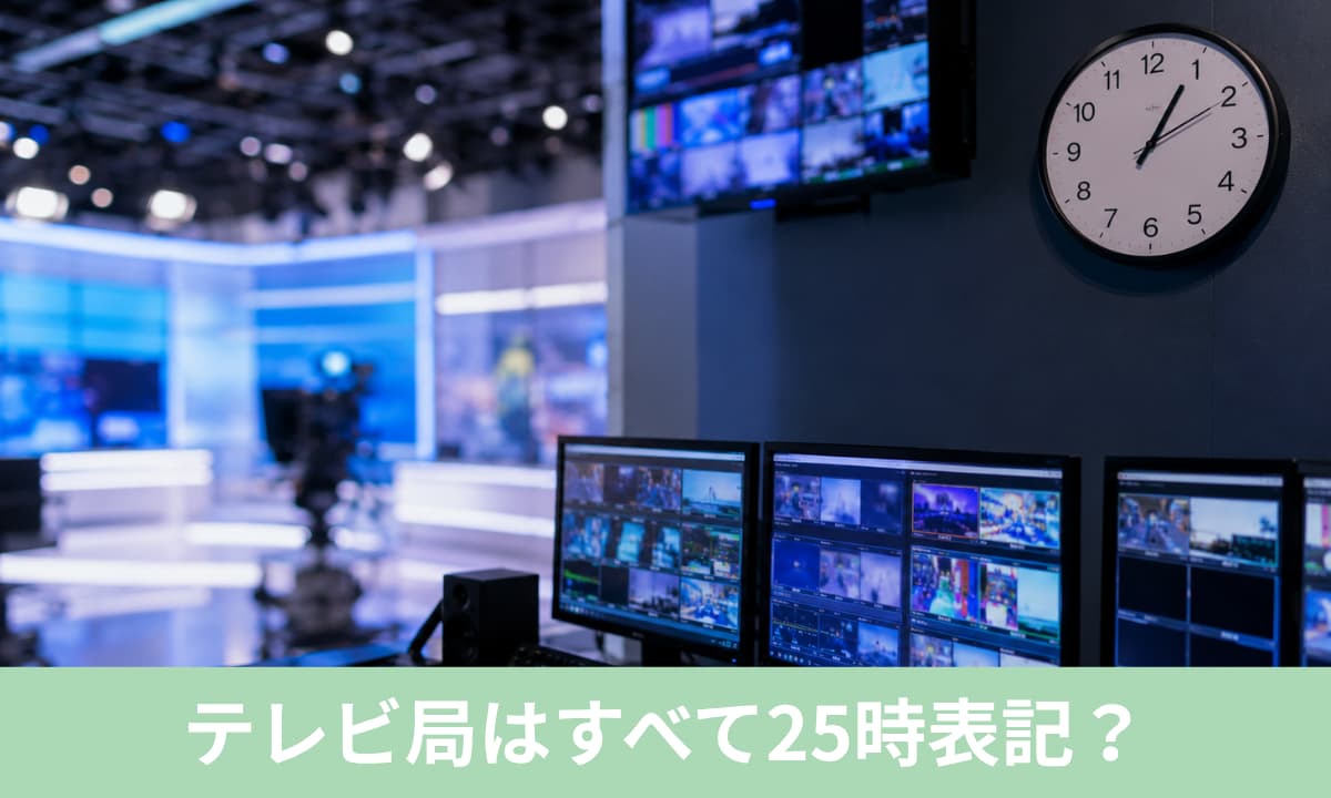 テレビ局はすべて25時表記？局ごとの違いと何時まで使うか