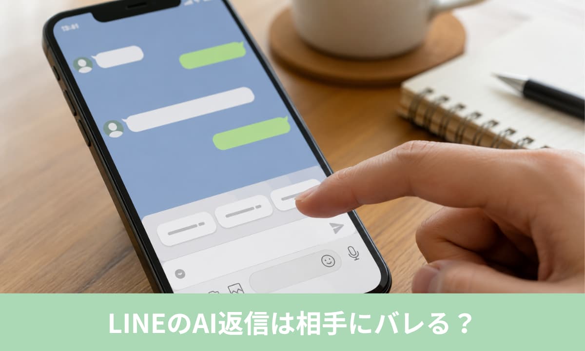 LINEのAI返信は相手にバレる？結論は「専用表示・通知は確認できない」