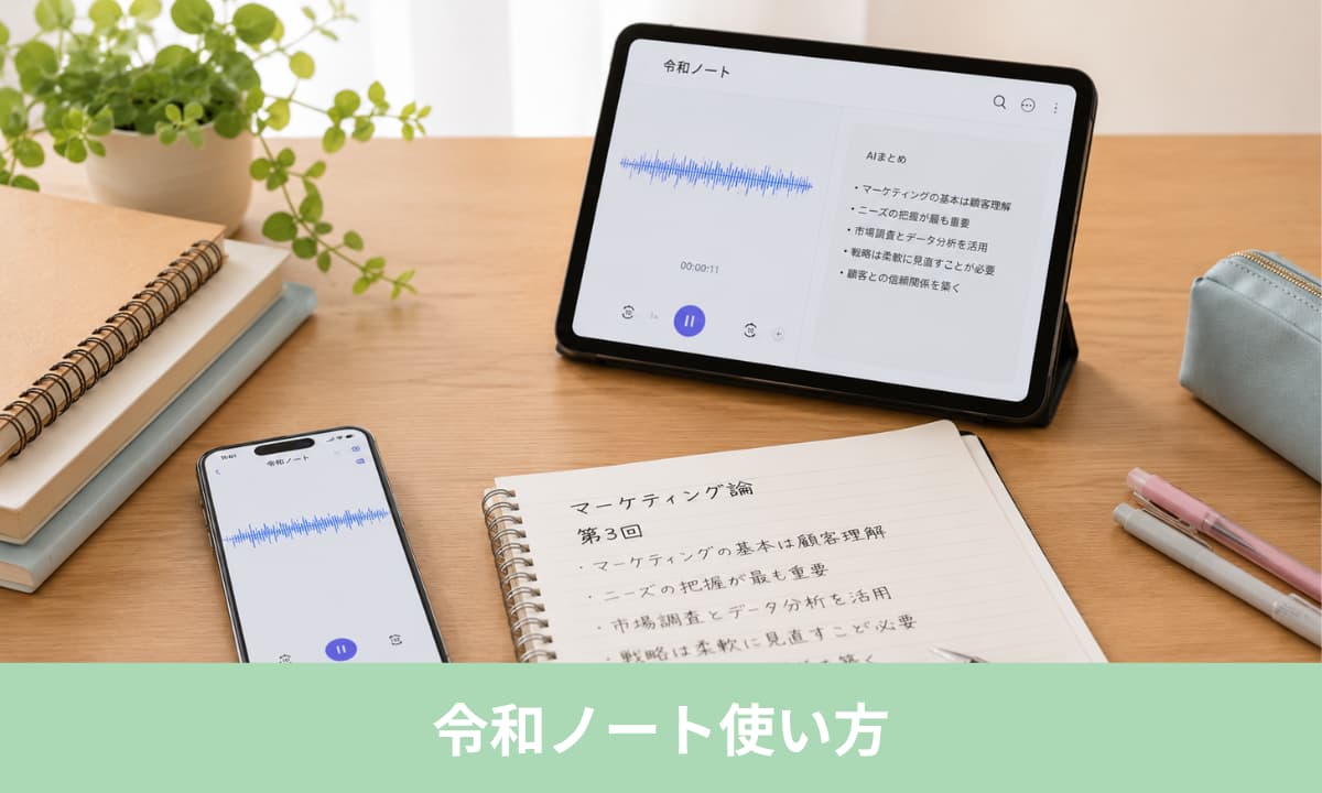 令和ノートの使い方は？基本の流れをわかりやすく解説