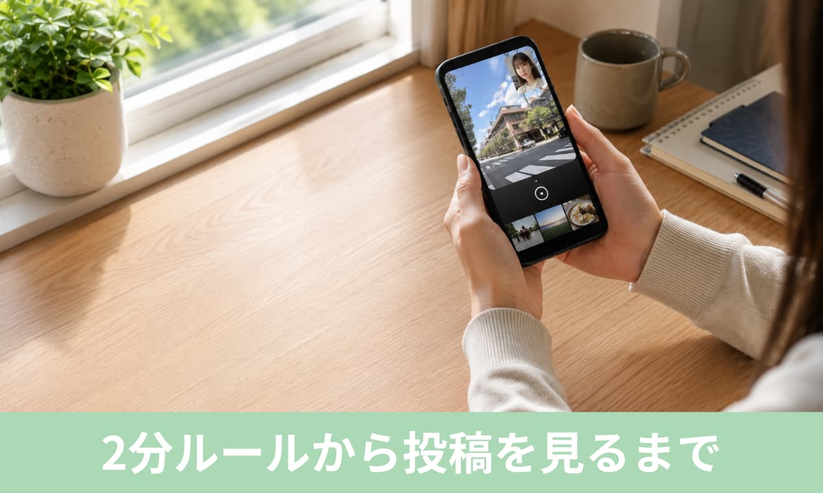 BeRealの使い方は？2分ルールから投稿を見るまでの仕組み