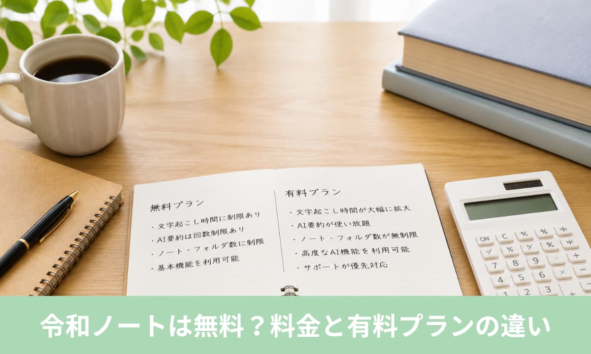 令和ノートは無料？料金と有料プランの違い