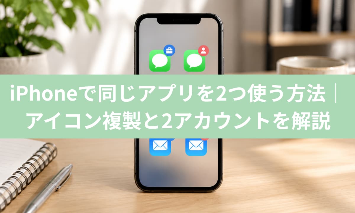 iPhoneで同じアプリを2つ使う方法