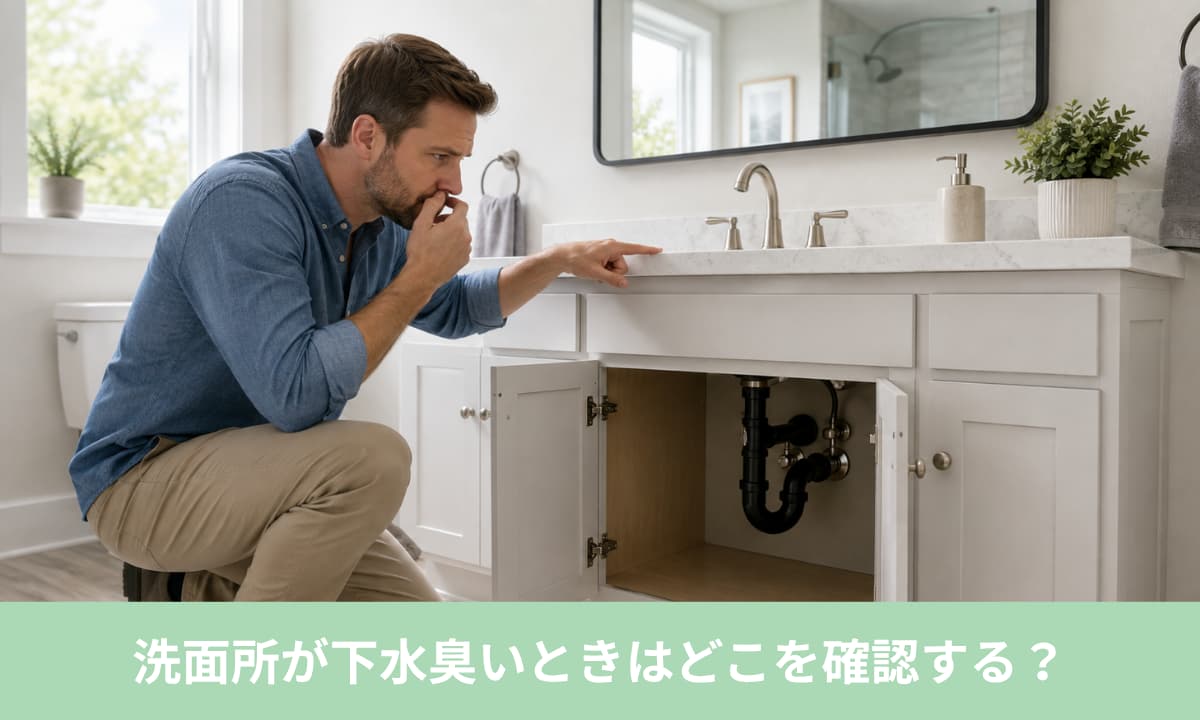 洗面所が下水臭いときはどこを確認する?まず臭う場所を特定しよう