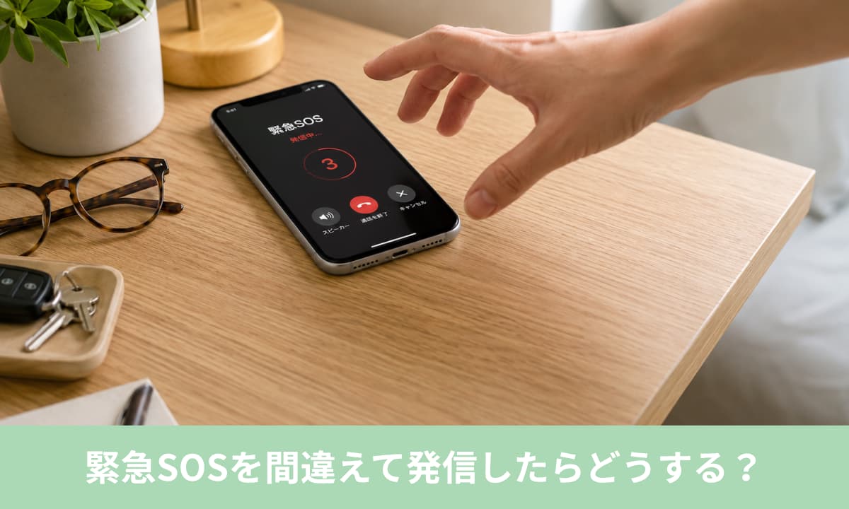 iPhoneの緊急SOSを間違えて発信したらどうする？