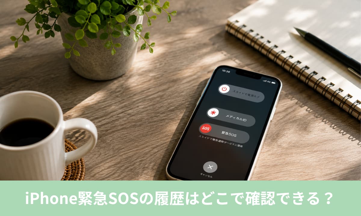 iPhone緊急SOSの履歴はどこで確認できる？結論は電話アプリを確認