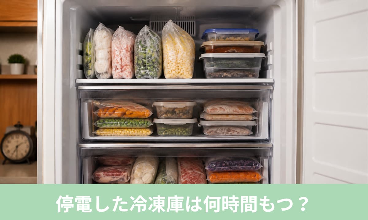 停電した冷凍庫は何時間もつ？