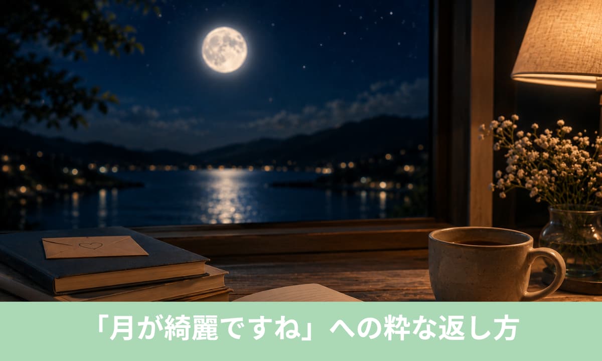月が綺麗ですねと言われた時の粋な返し方