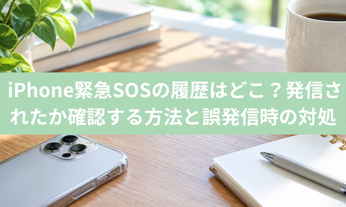 iPhone緊急SOSの履歴はどこ？発信されたか確認する方法と誤発信時の対処