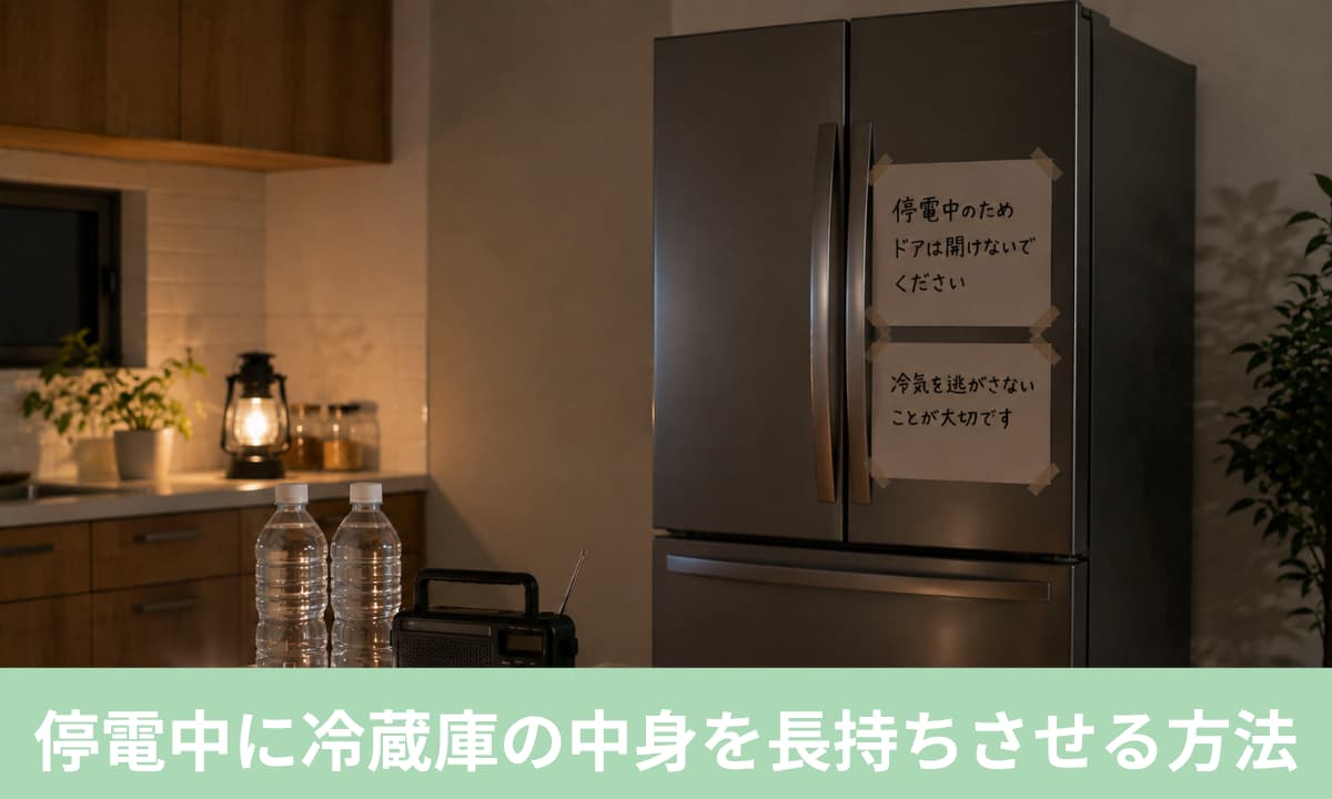 停電中に冷蔵庫の中身を長持ちさせる方法