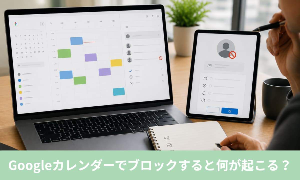 Googleカレンダーでブロックすると何が起こる?注意点を確認