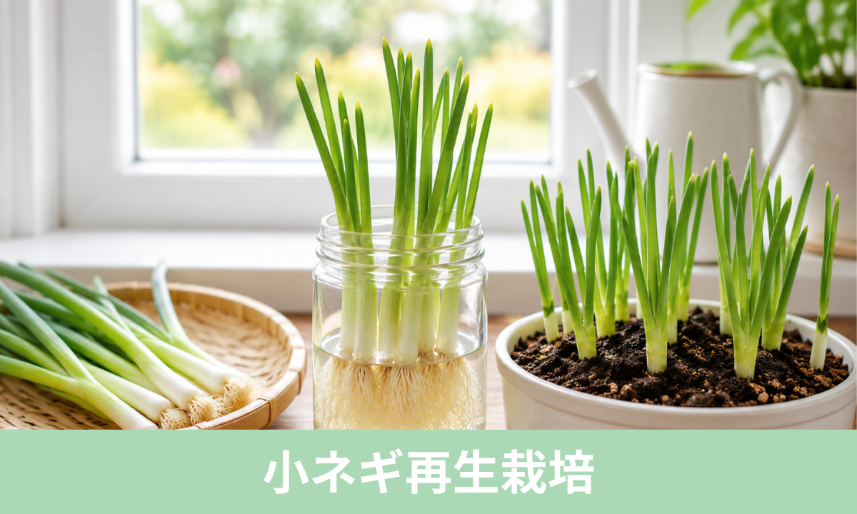 スーパーで買った小ネギ再生栽培