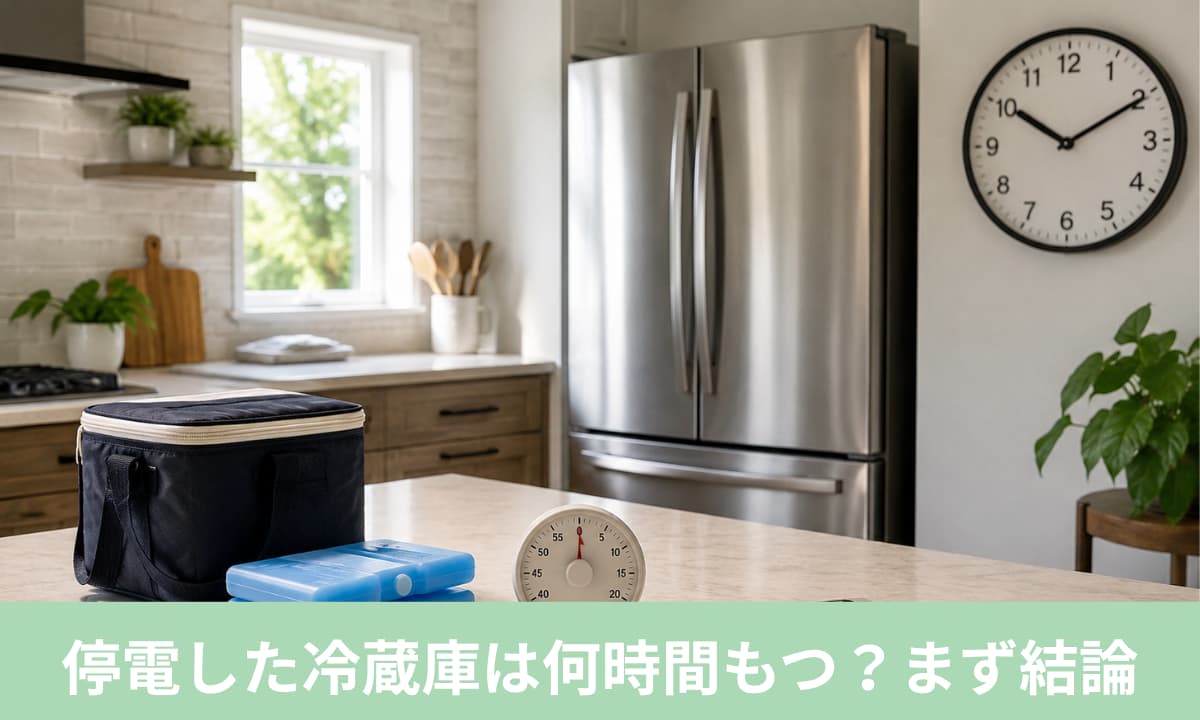 停電した冷蔵庫は何時間もつ？まず結論