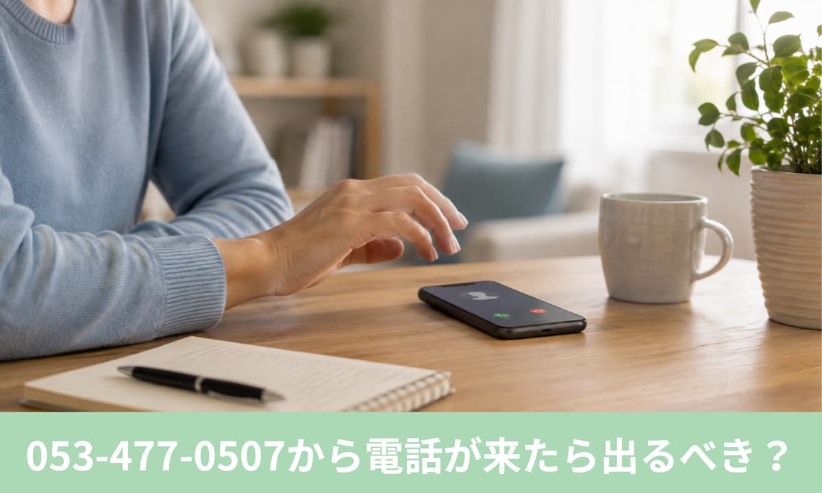 053-477-0507から電話が来たら出るべき？折り返しは必要？