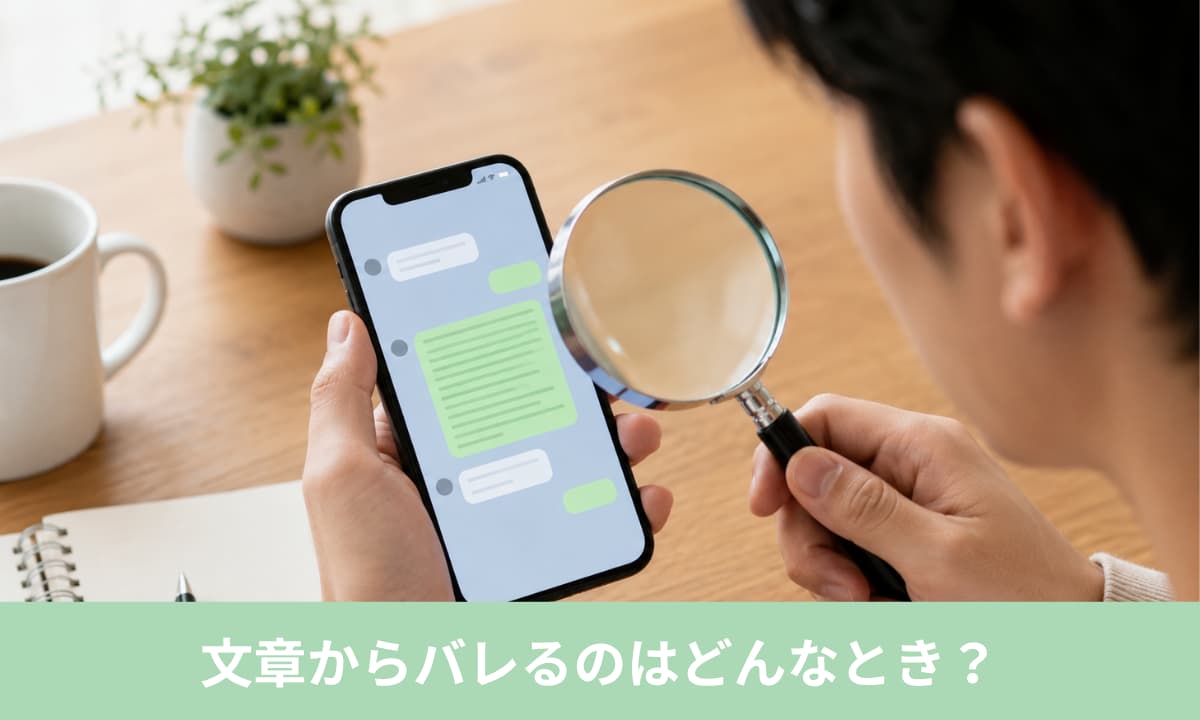 LINEのAI返信だと文章からバレるのはどんなとき？