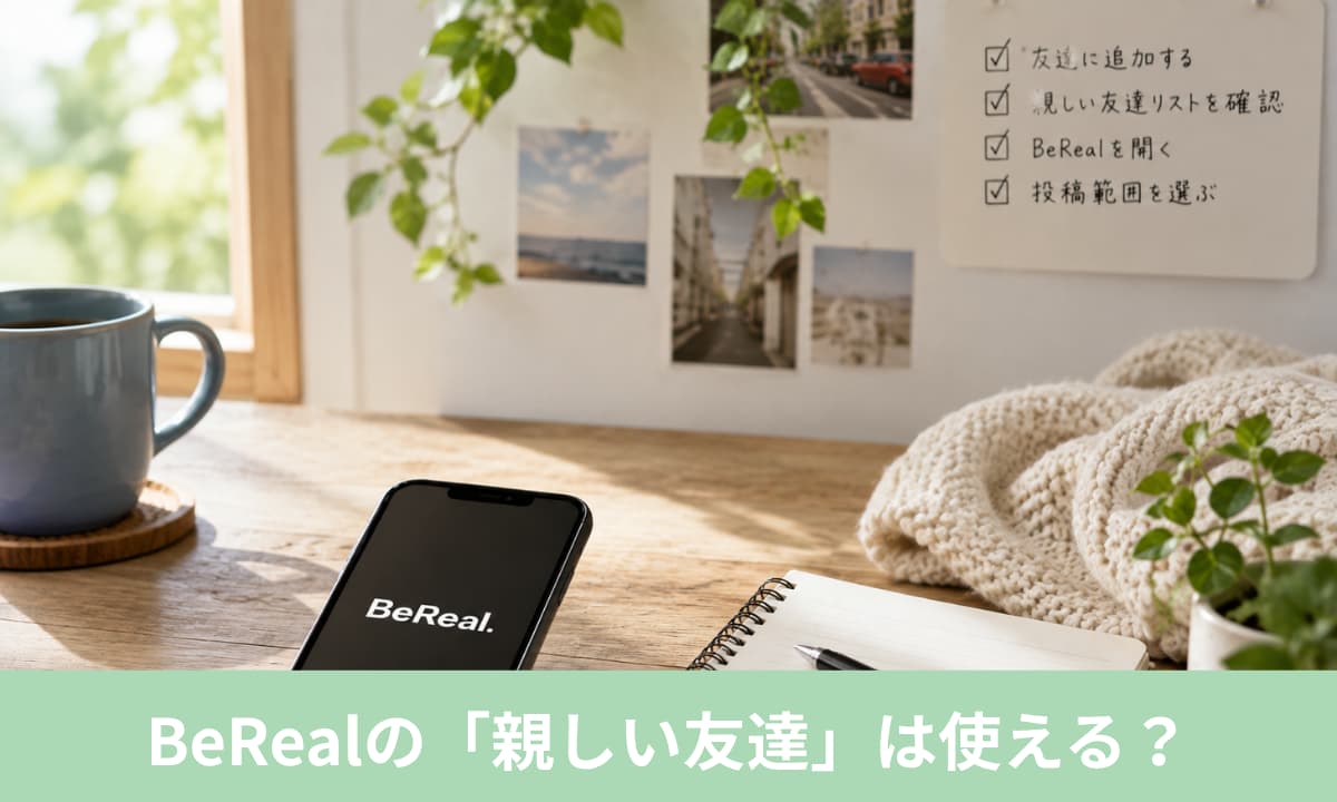 BeRealの「親しい友達」は使える?2026年8月現在の状況